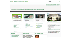 Desktop Screenshot of derma.uniklinikumgraz.at